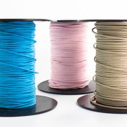 Cordon coton cir&eacute; 2mm marine - 56