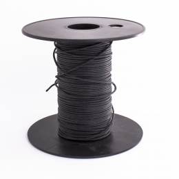 Cordon lacet coton ciré 1mm noir - 56