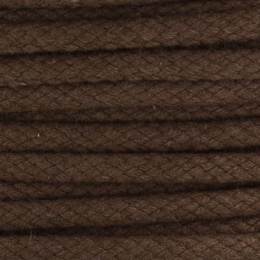 Cordon coton de 3,5mm marron fonc&eacute; - 56