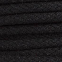 Cordon coton de 5,5mm noir - 56