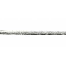 Cordon élastique rond tressé argenté 1,5mm - 58