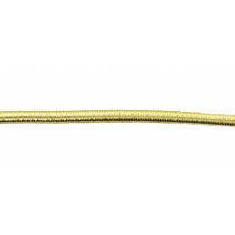 Cordon élastique rond tressé doré 2mm - 58