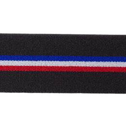 Elastique ceinture tricolore français 35 mm - 58