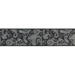 Bretelles cachemire noir 35mm/110cm - 62