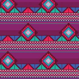 Tissu gamme azteque multicouleur - 64