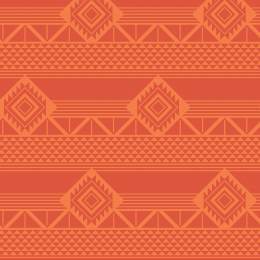Tissu gamme azteque orange - 64