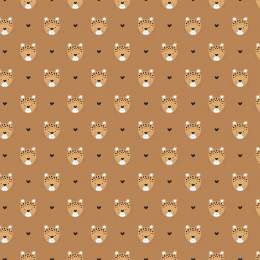 Tissu petit léopard ocre - 64