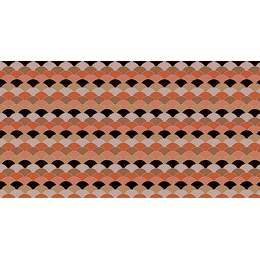Tissu géometrique multicos cuivre - 64