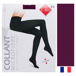 Collant Clio semi-opaque microfibre t2 bordeaux - 66