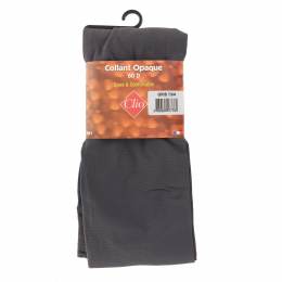Collant Clio opaque uni 60d T3/4 gris - 66
