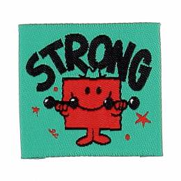 &Eacute;tiquette &agrave; coudre Monsieur strong - 70
