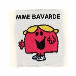 &Eacute;tiquette &agrave; coudre Madame bavarde - 70