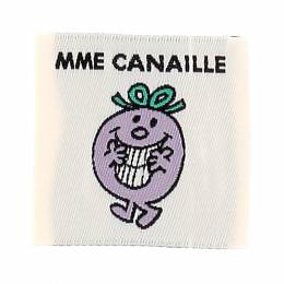 &Eacute;tiquette &agrave; coudre Madame canaille - 70