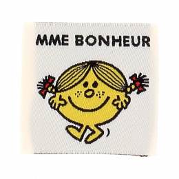 &Eacute;tiquette &agrave; coudre Madame bonheur - 70