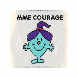 &Eacute;tiquette &agrave; coudre Madame courage - 70