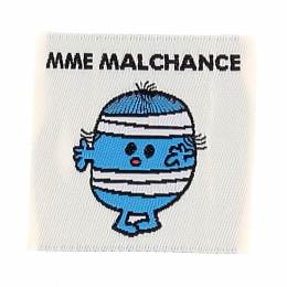 &Eacute;tiquette &agrave; coudre Madame malchance - 70