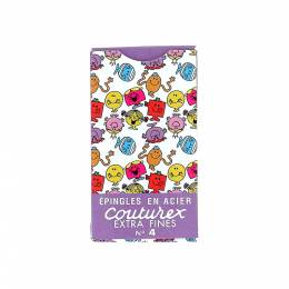 &Eacute;pingle couturex 200u n&deg;4 "Monsieur Madame" violet - 70