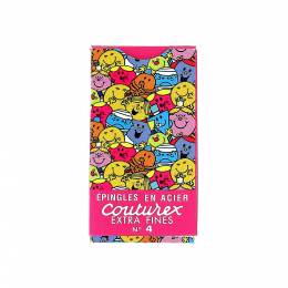 &Eacute;pingle couturex 200u n&deg;4 "Monsieur Madame" rose - 70
