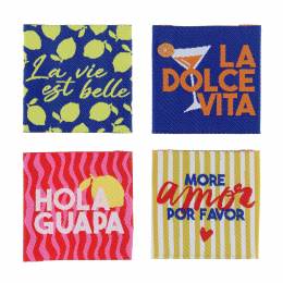 Étiquette à coudre "Dolce Vita" Hola Guapa x5 - 70