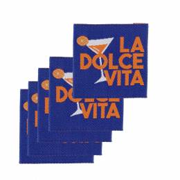 &Eacute;tiquette &agrave; coudre "Dolce Vita" la Dolce Vita x5 - 70