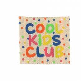 &Eacute;tiquette &agrave; coudre "cool kids club" - vrac - 70