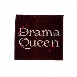 &Eacute;tiquette &agrave; coudre "drama queen" - vrac - 70