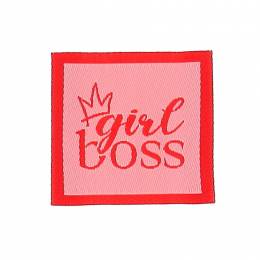 &Eacute;tiquette &agrave; coudre "girl boss" - vrac - 70