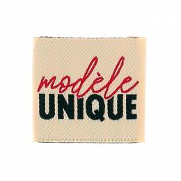 &Eacute;tiquette &agrave; coudre"mod&egrave;le unique" - vrac - 70