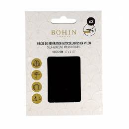 Pièce nylon autocollant marron 10x12cm x 2 pcs - 70