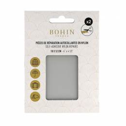 Pièce nylon autocollant gris clair 10x12cm x 2 pcs - 70