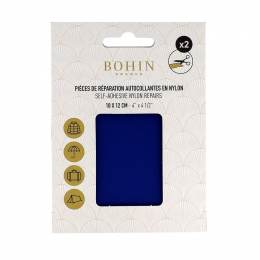 Pièce nylon autocollant bleu roi 10x12cm x 2 pcs - 70