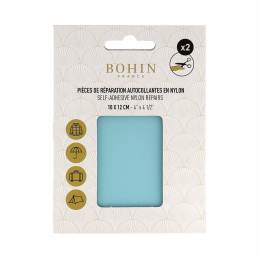 Pièce nylon autocollant bleu clair 10x12cm x 2 pcs - 70
