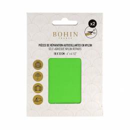 Pièce nylon autocollant vert pomme 10x12cm x 2 pcs - 70