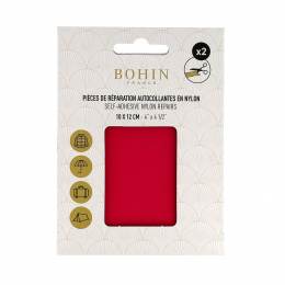 Pièce nylon autocollant rose fuschia 10x12cm x 2 pcs - 70