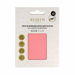 Pièce nylon autocollant rose pastel 10x12cm x 2 pcs - 70