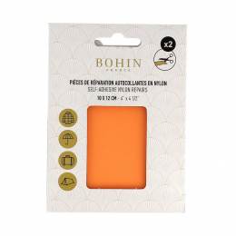 Pièce nylon autocollant abricot 10x12cm x 2 pcs - 70