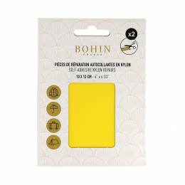 Pièce nylon autocollant jaune 10x12cm x 2 pcs - 70