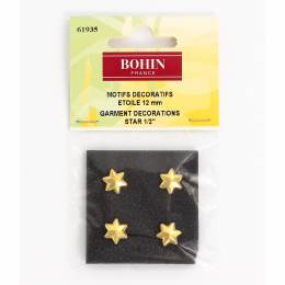 Motif étoile doré 12 mm s4 - 70