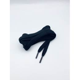 Lacets plat noir 110cm 1 paire - 70