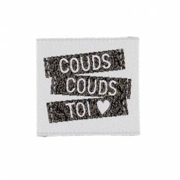 Etiquettes à coudre "couds couds toi" x4 - 70