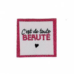 Etiquettes à coudre "beauté" x4 - 70