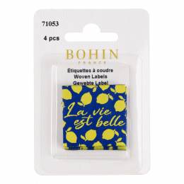 Étiquette à coudre "Dolce Vita" la vie est belle x4 - 70