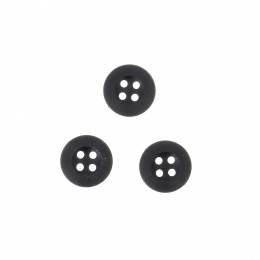 Bouton &agrave; coudre souples 13mm noir x8 - 70