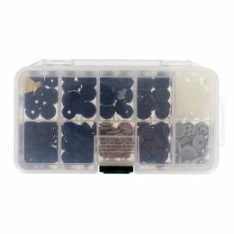 Boite de 64 pressions magique Bohin couleurs classiques et métal 13mm - 70