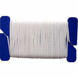 &Eacute;lastique rond blanc 1,5mm 10 m - 70