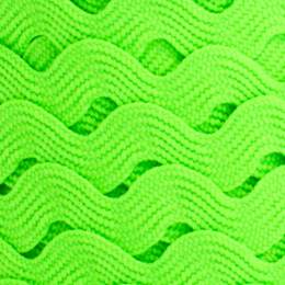 Serpentine vert fluo 7 mm 100% polyester - 84