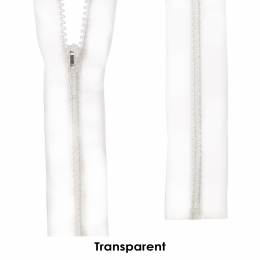 Fermeture maille moul&eacute;e s&eacute;parable 6mm transparente 70cm - 91