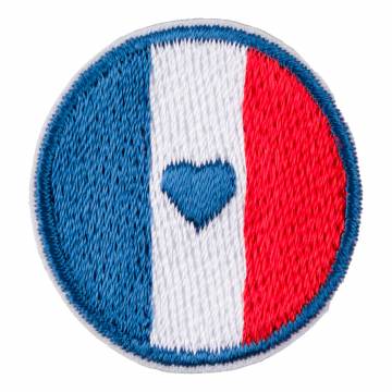Thermocollant rond tricolore 3 cm - 1000
