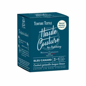 Teinture textile Haute Couture bleu canard - 103