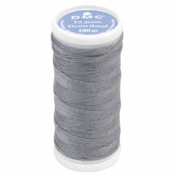 Fil jean denim &agrave; coudre tt 5 bobines de 100m - 12